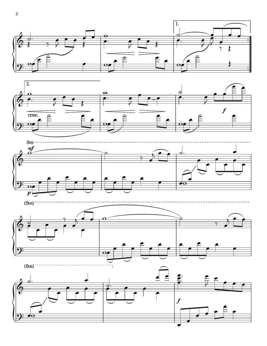 The Velocity Of Love The Velocity Of Love Piano Solo scores gallery preview page 2