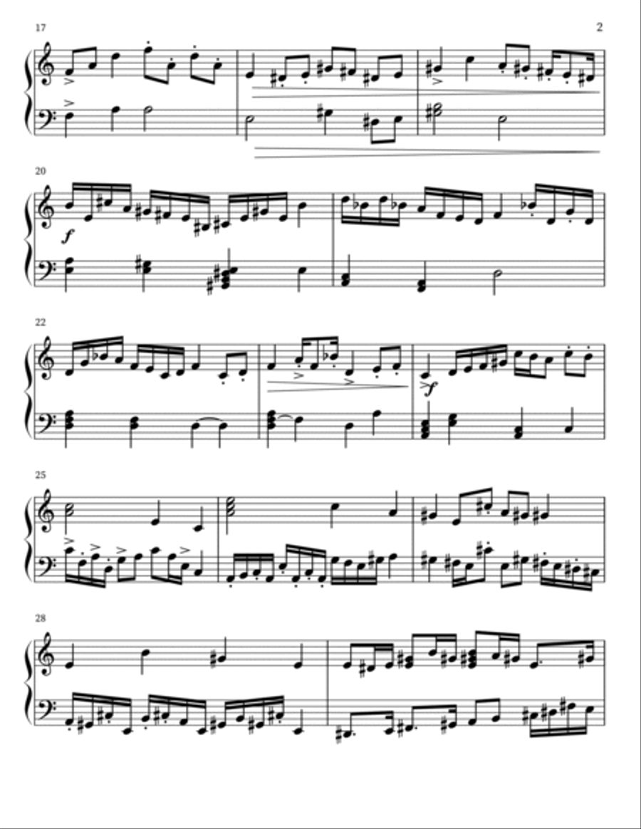Frantic Piano Method scores gallery preview page 2