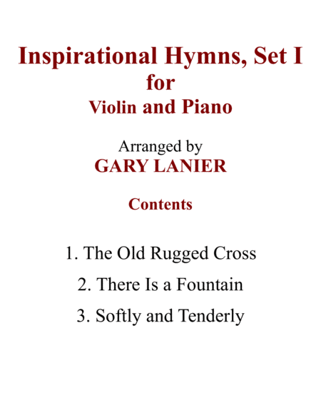 INSPIRATIONAL HYMNS Set 1 & 2 (Duets - Violin and Piano with Parts) image number null