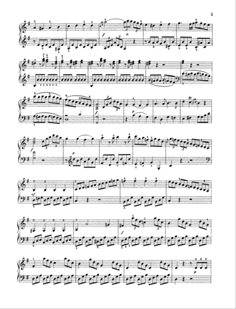 Sonata G major, Op. 49/2 Piano Solo scores gallery preview page 3
