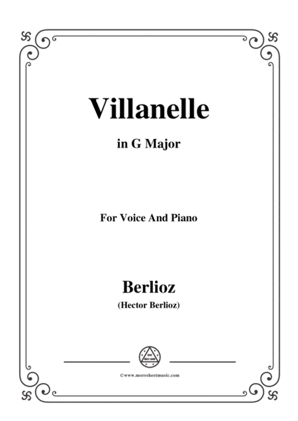 Berlioz-Villanelle in G Major,for voice and piano image number null