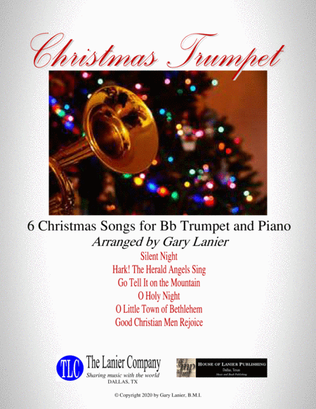 Book cover for CHRISTMAS TRUMPET (6 Christmas songs for Bb Trumpet & Piano with Score/Parts)
