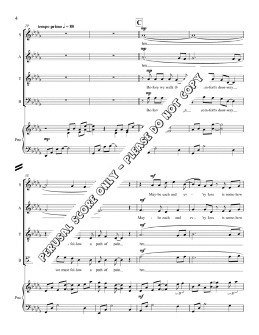 Maybe SATB 4-Part scores gallery preview page 5