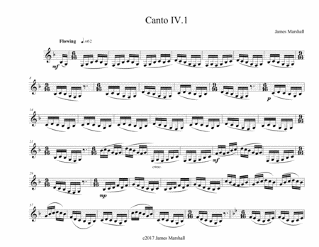 Canto IV.1 for Soprano and Bass Clarinets