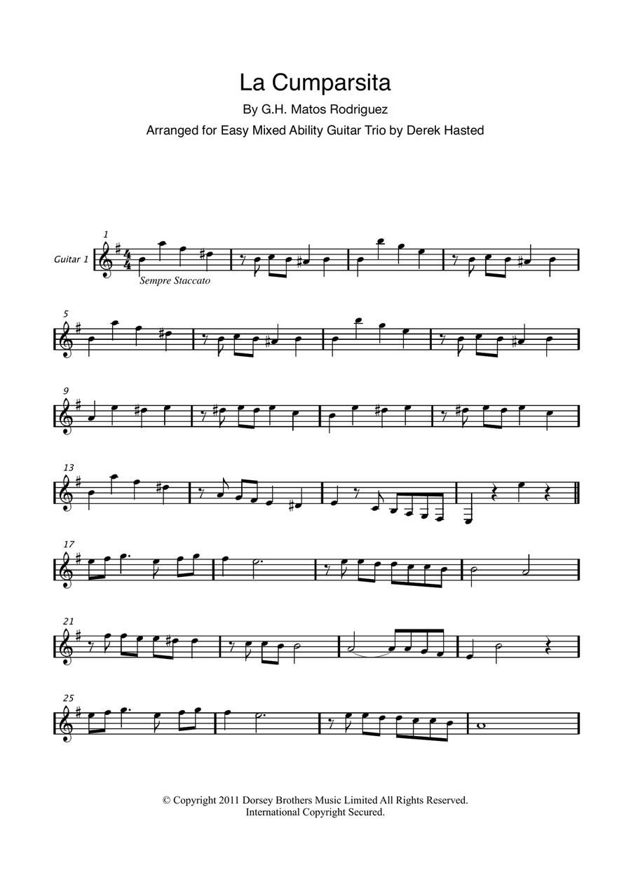 La Cumparsita Guitar Ensemble scores gallery preview page 4
