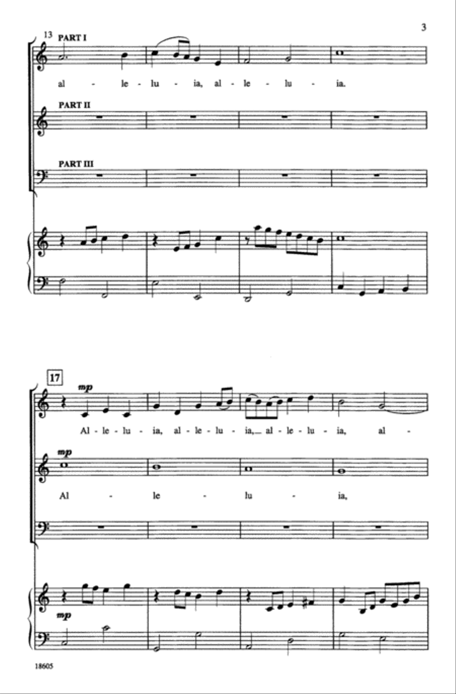 Simply Alleluia 3-Part scores gallery preview page 3