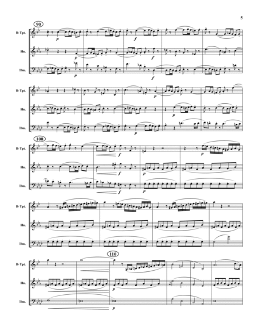 Allegro Brass Trio scores gallery preview page 5