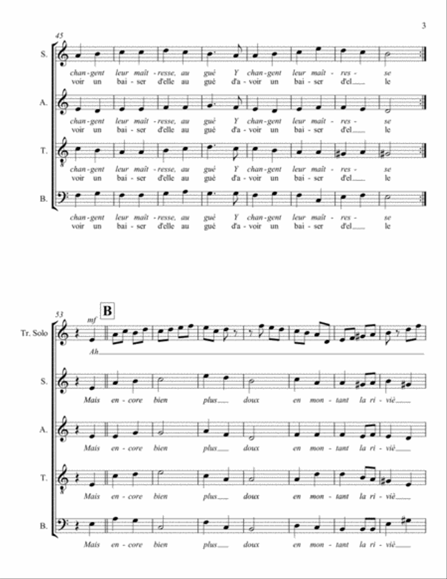 C'EST DANS LE MOIS DE MAI 4-Part scores gallery preview page 3