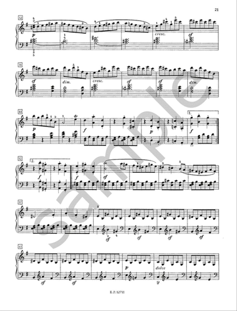 Sonatinas and Easy Sonatas for Piano Piano scores gallery preview page 6