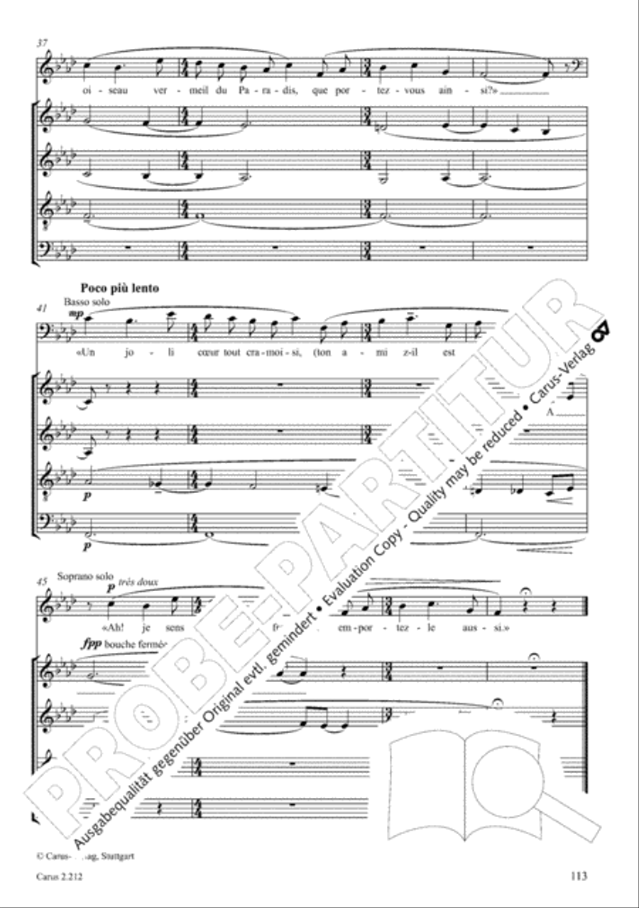 Love songs. Choral collection with CD 4-Part scores gallery preview page 98