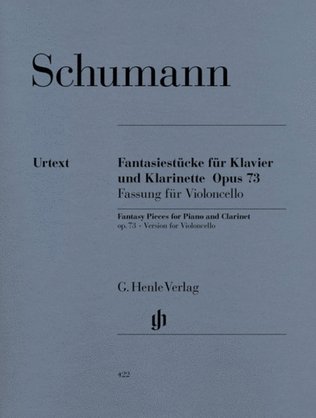 Book cover for Schumann - Fantasy Pieces Op 73 Cello/Piano