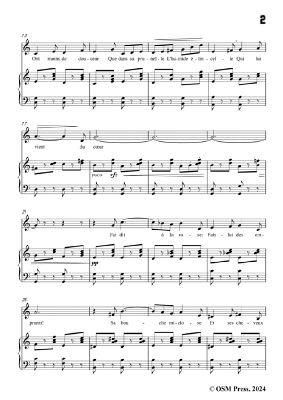Paladilhe-J'ai dit aux étoiles(Sérénade),in C Major Voice scores gallery preview page 3