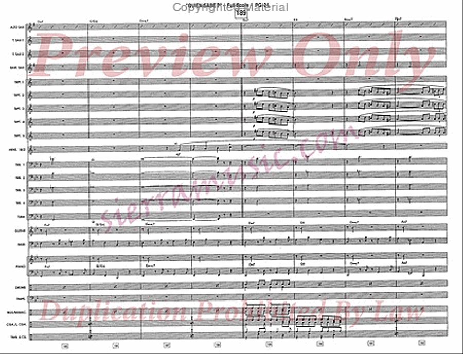 Quien Sabe? (Who Knows?) Jazz Ensemble scores gallery preview page 25
