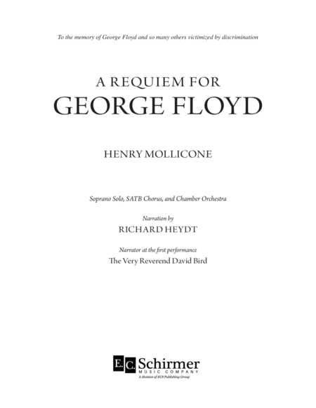 A Requiem for George Floyd (Additional Full Score)