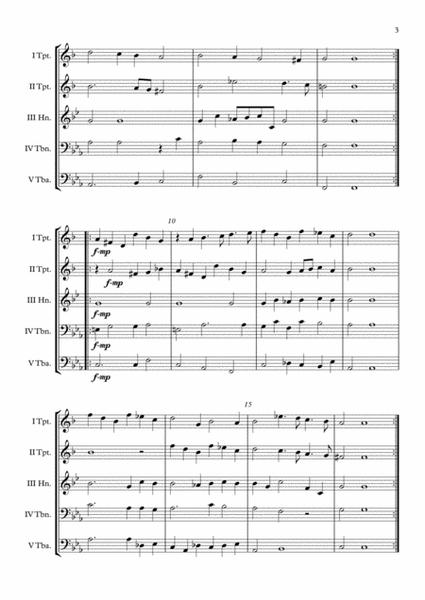 Galliard 2b. (William Brade) Brass Quintet arr. Adrian Wagner image number null