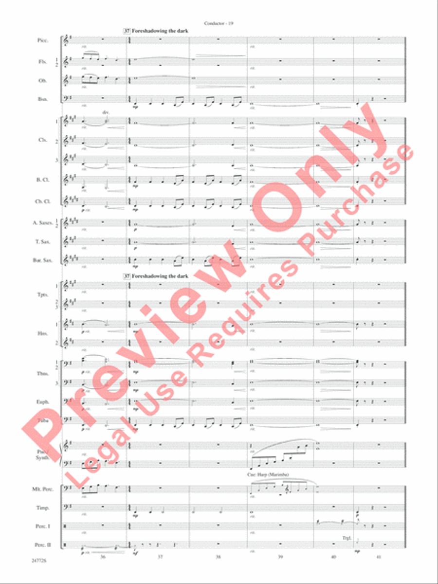 The Star WarsA(r) Epic - Part I, Suite from Concert Band scores gallery preview page 22