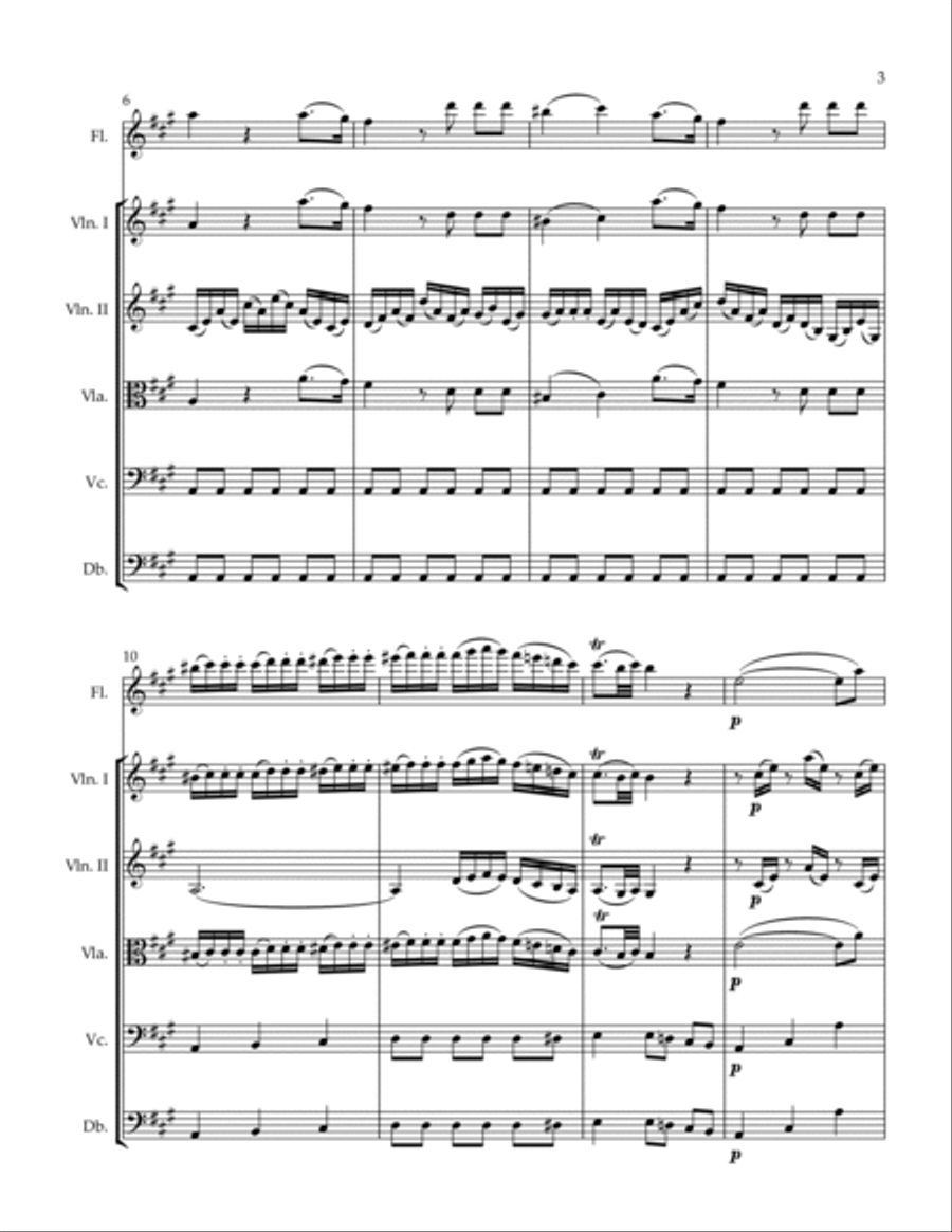 Exultate jubilate Second Movement Alleluia Chamber Orchestra scores gallery preview page 3