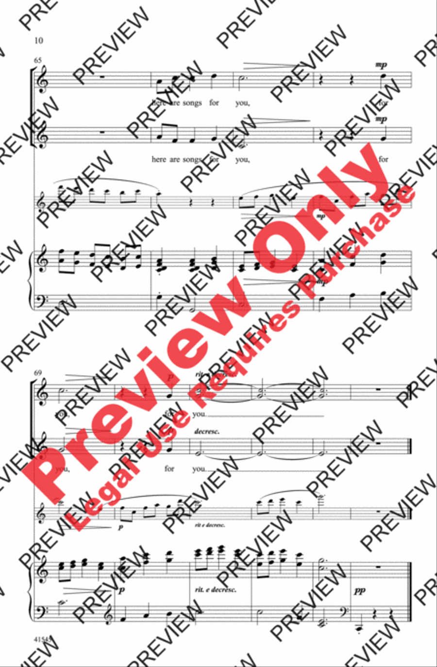 Come, My Little Children 2-Part scores gallery preview page 10