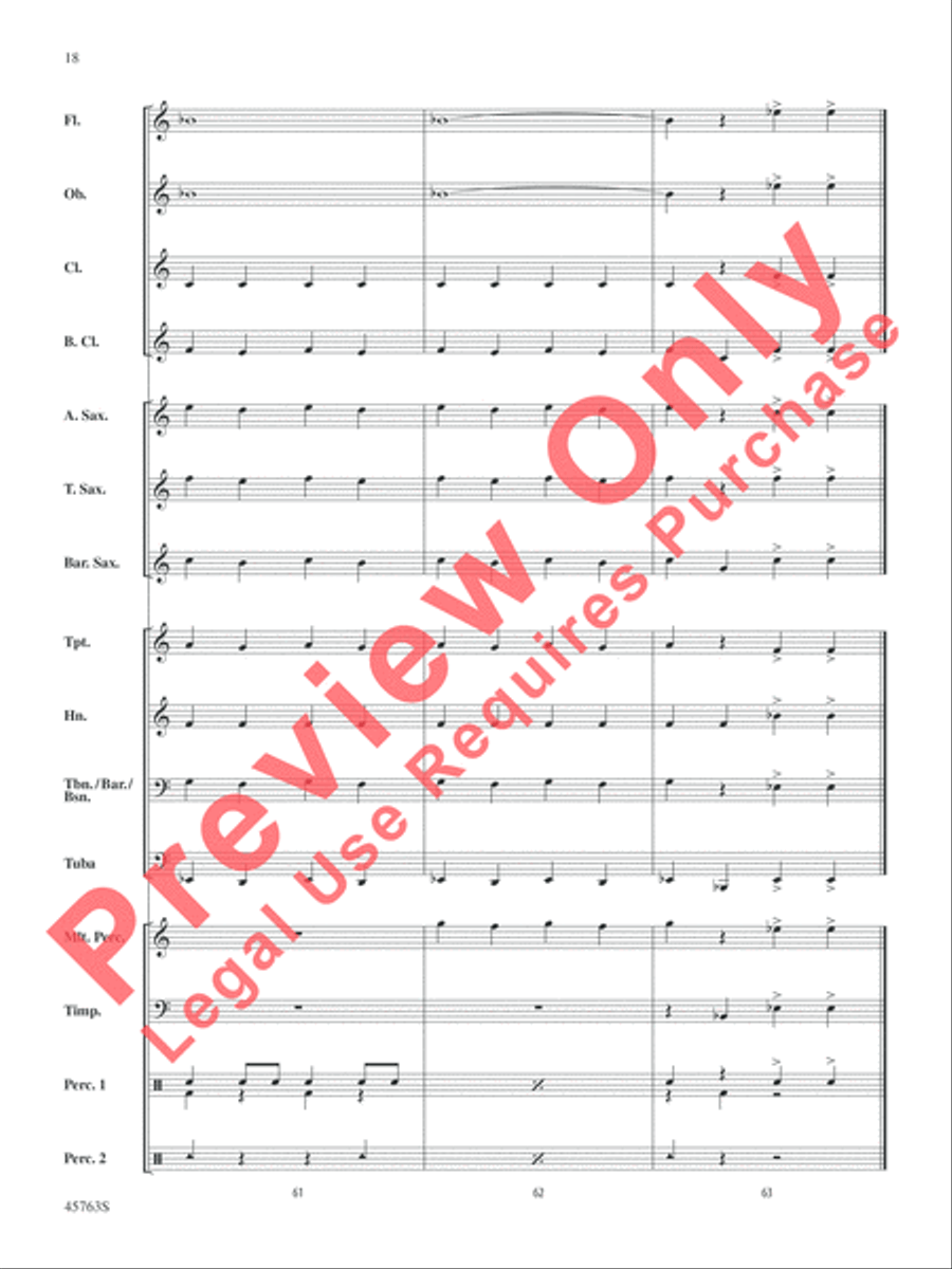 Wenceslas Variants Concert Band scores gallery preview page 18