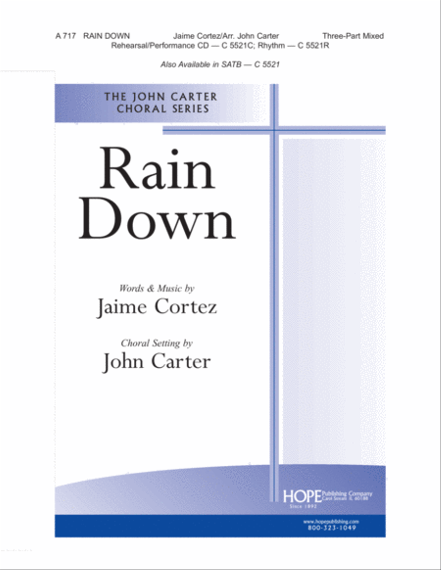 Rain Down Rain Down 3-Part scores gallery preview page 1