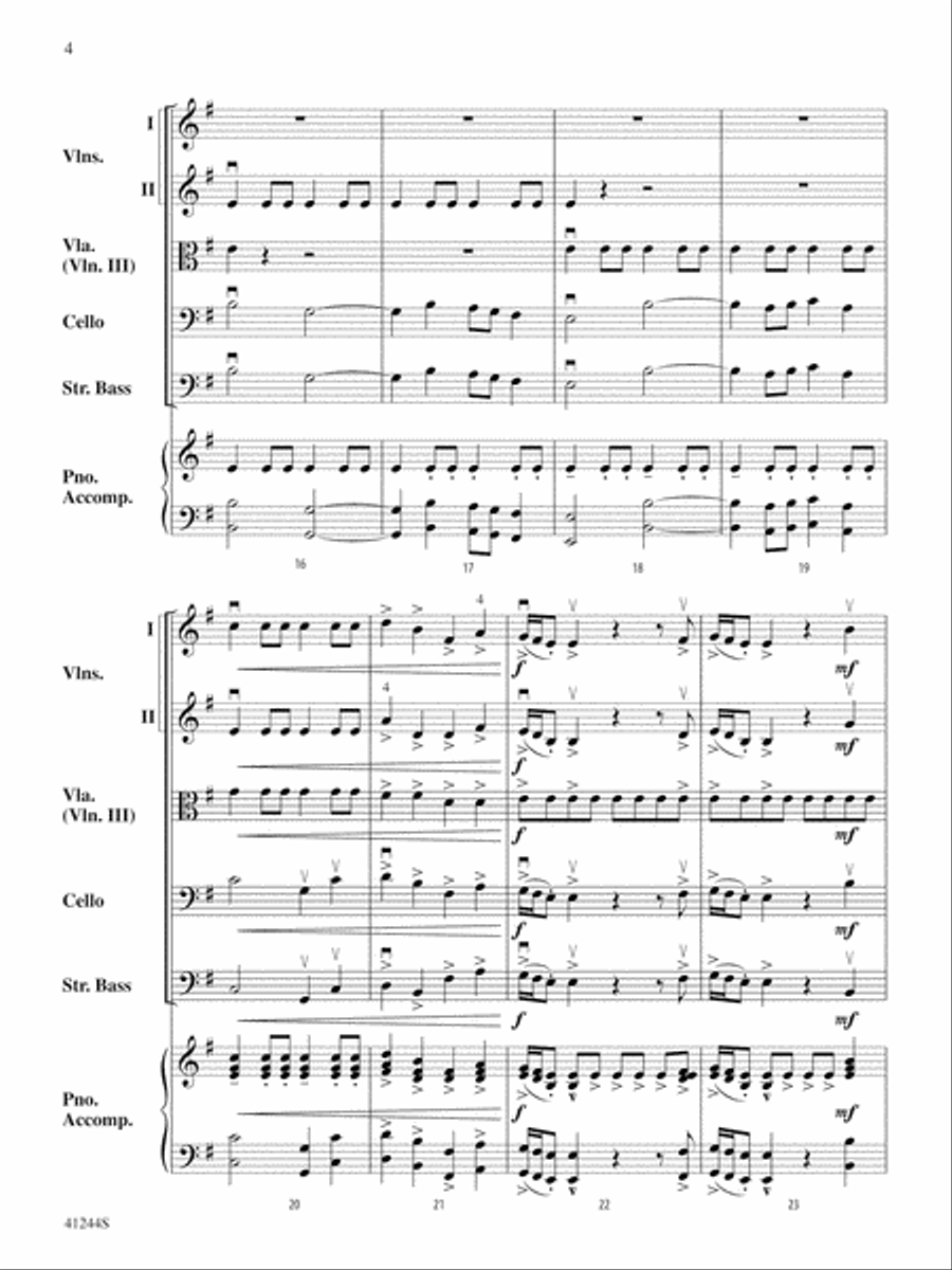 Ablaze: Score String Orchestra scores gallery preview page 4