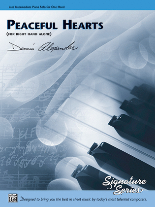 Book cover for Peaceful Hearts (for right hand alone)