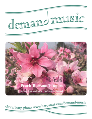 Peach Blossom Promise for small harp