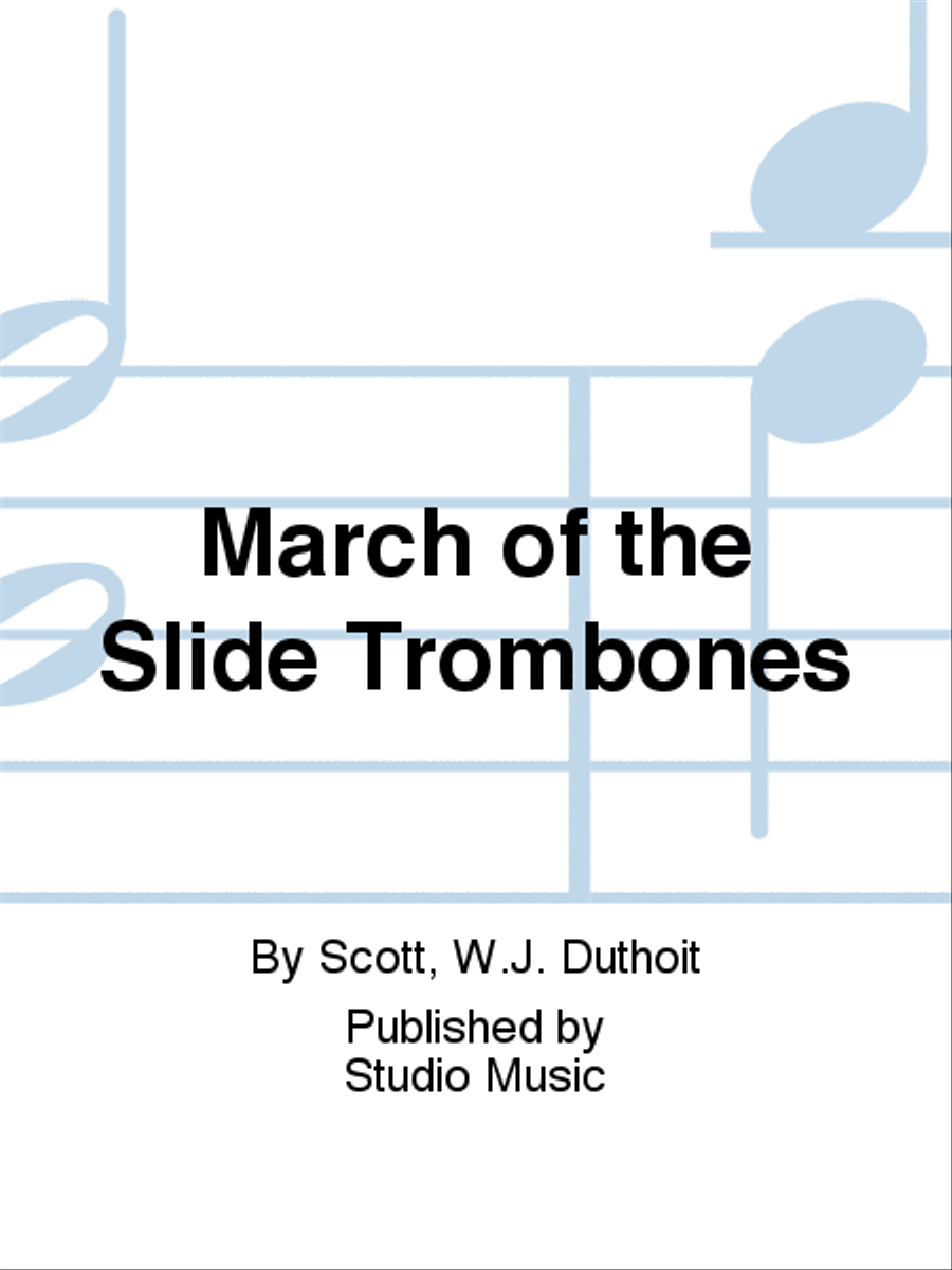 March of the Slide Trombones Brass Band scores gallery preview page 1
