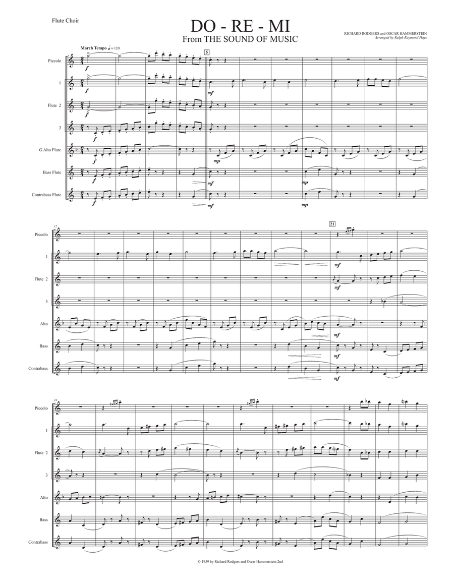 Do-Re-Mi Flute Choir scores gallery preview page 2