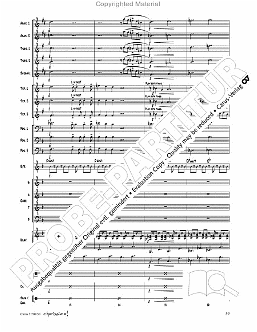 Chorissimo. Instrumentale Begleitarrangements fur Small Bigband, Vol. 3 Big Band scores gallery preview page 57