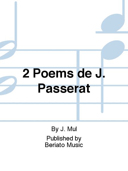 2 Poems de J. Passerat