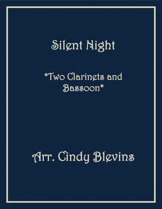 Book cover for Silent Night, for Two Clarinets and Bassoon