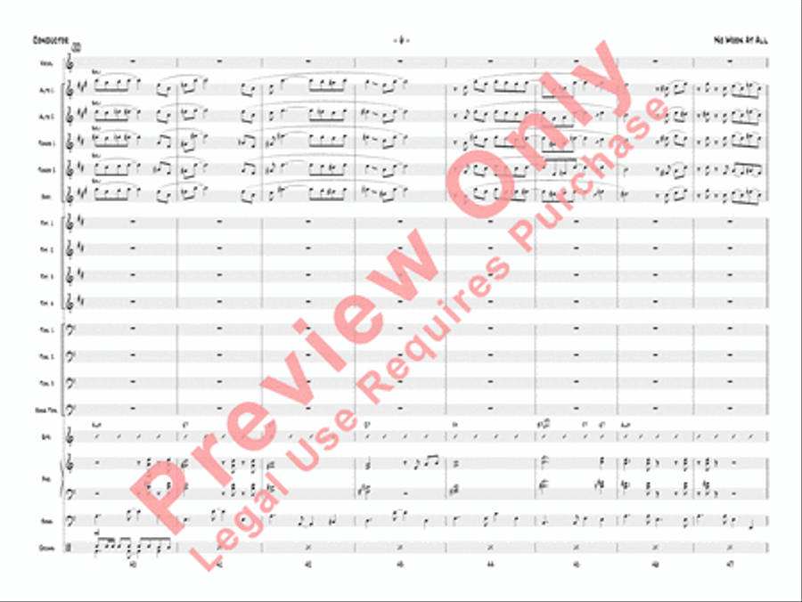 No Moon at All Jazz Ensemble scores gallery preview page 9
