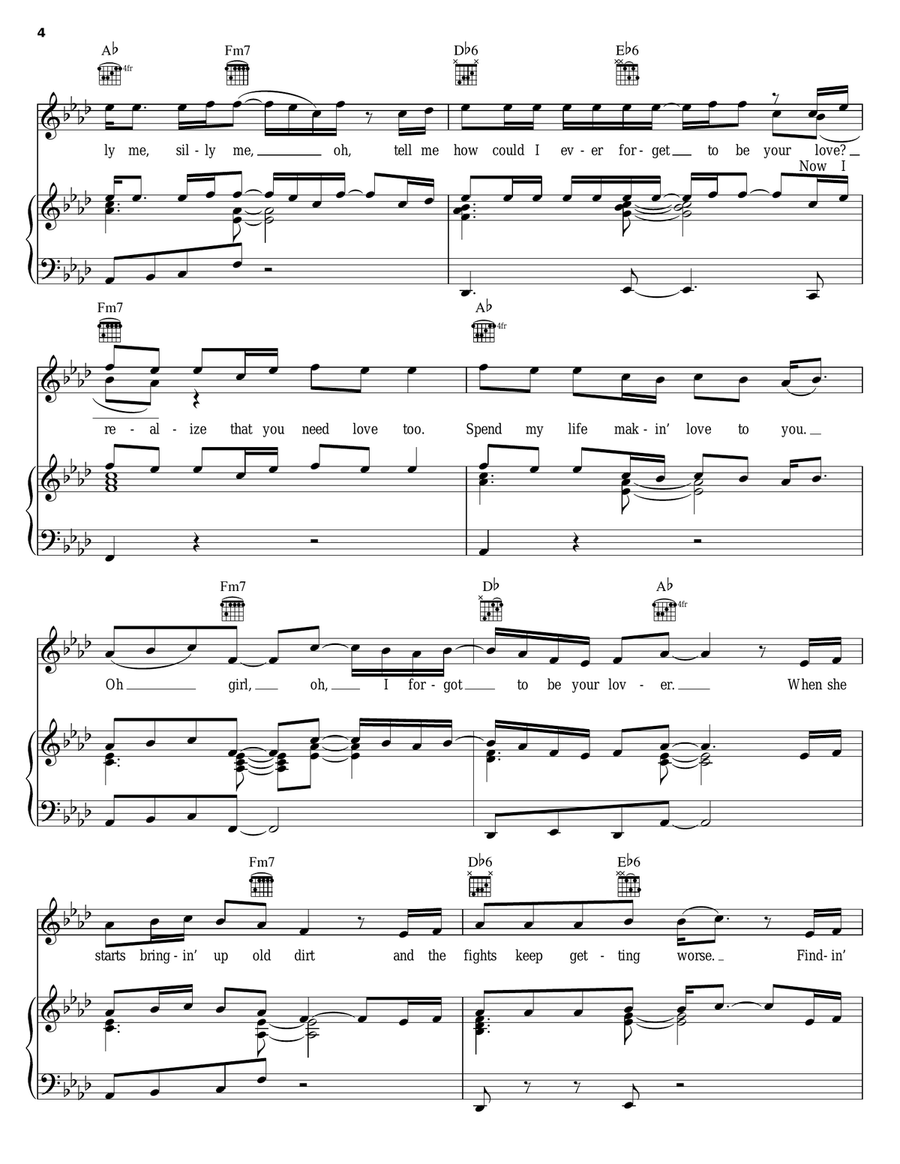 Put That Woman First Put That Woman First Piano, Vocal, Guitar scores gallery preview page 4