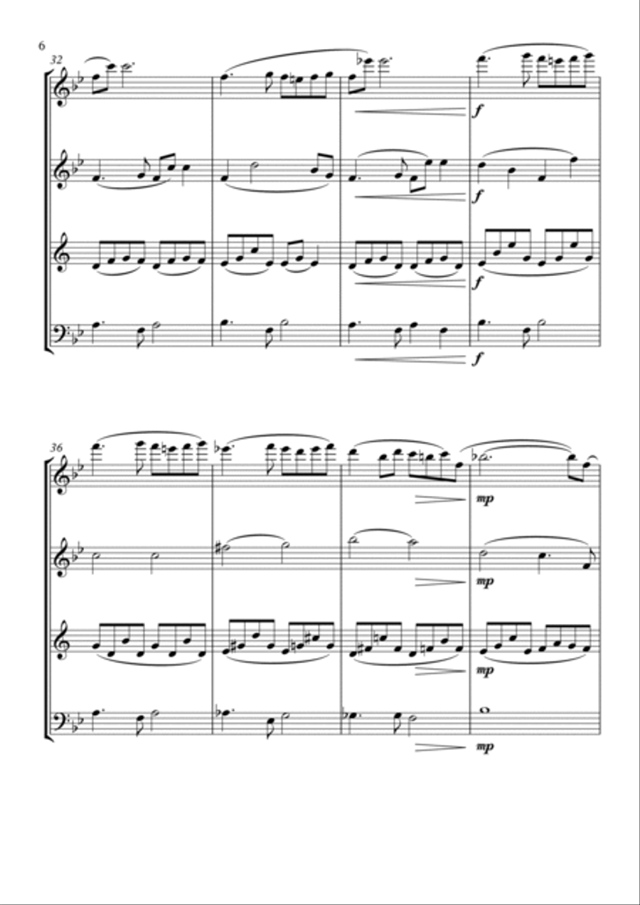 Ben Ben Woodwind Quartet scores gallery preview page 6