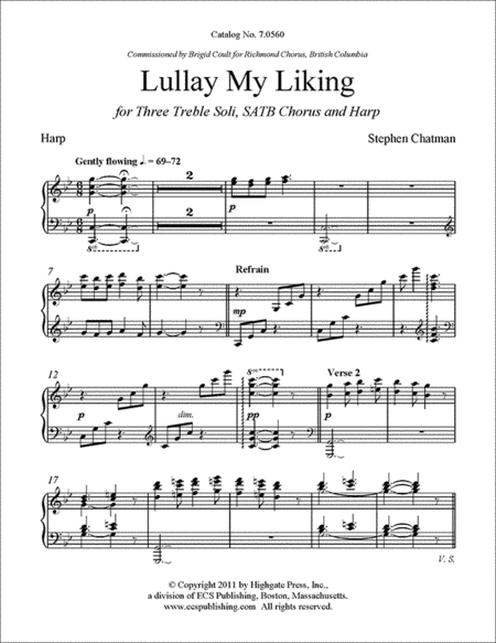 Lullay My Liking - Harp part