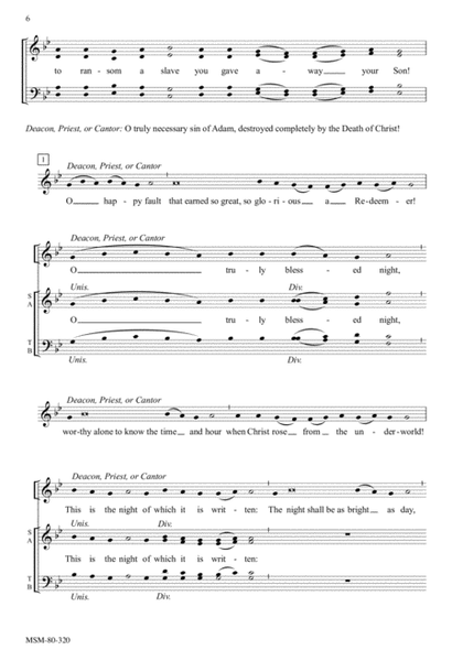 The Easter Proclamation: Exsultet (Choral Score) image number null