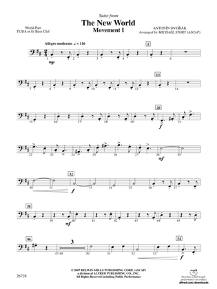 Suite from The New World: (wp) E-flat Tuba B.C.