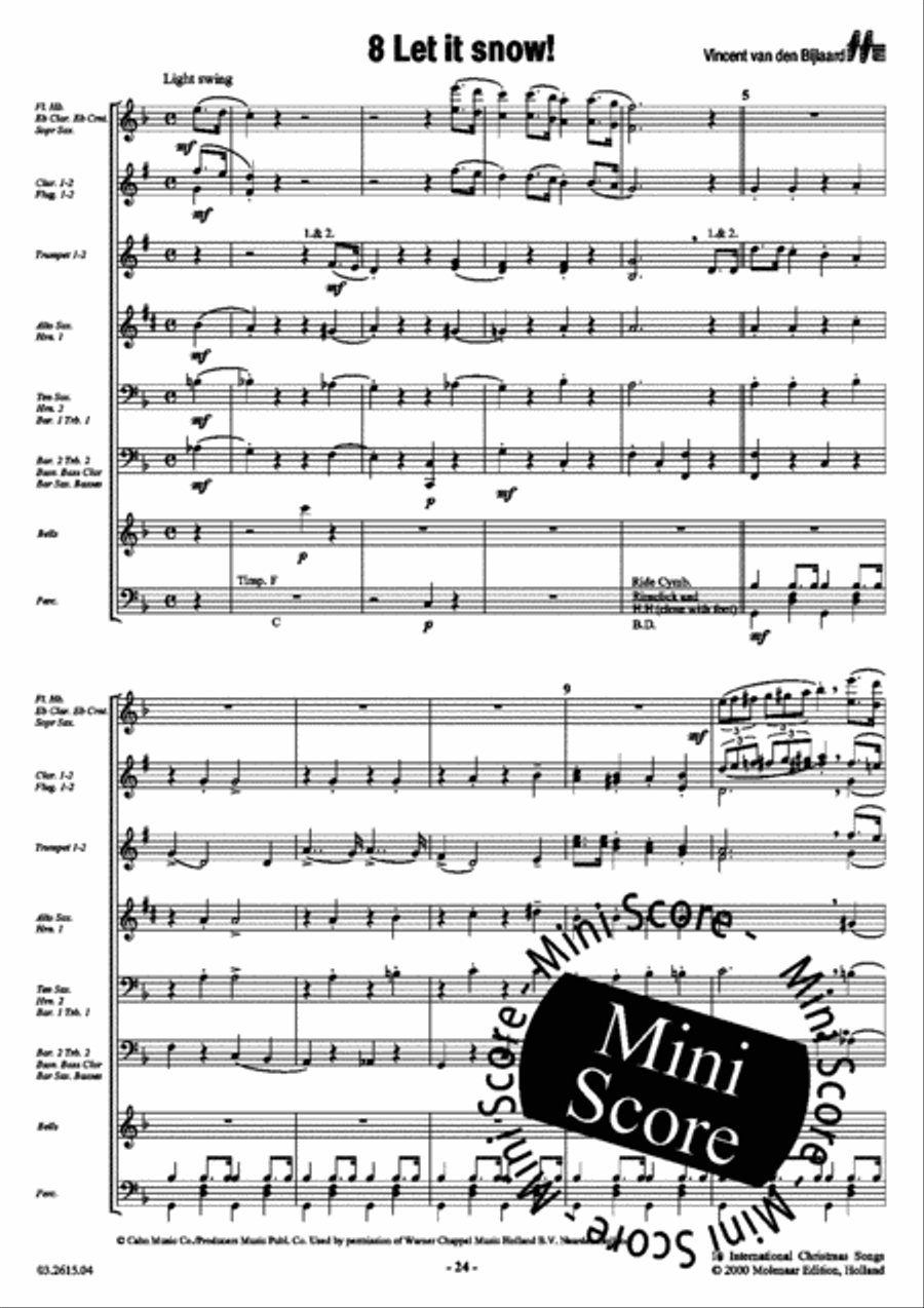 10 International Christmas Songs Fanfare Band scores gallery preview page 26