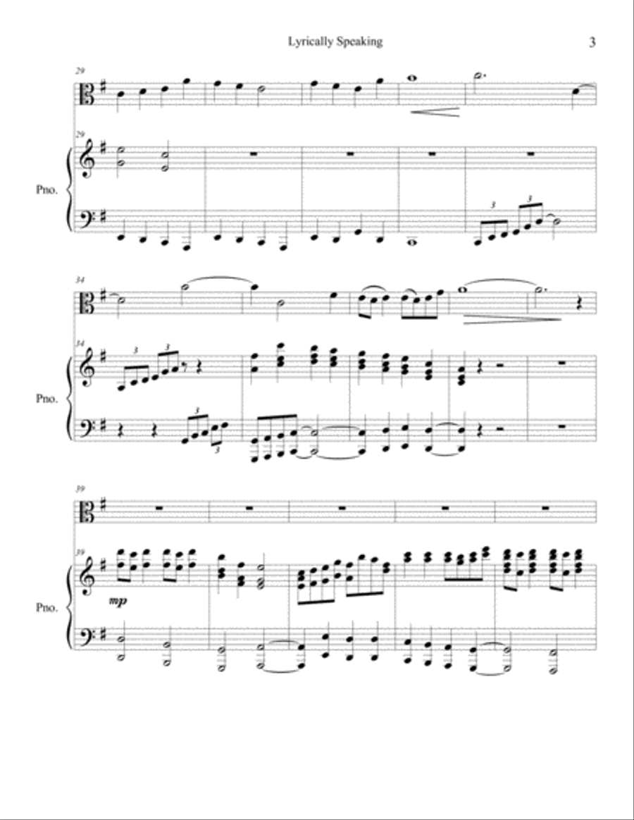 Lyrically Speaking Lyrically Speaking Viola scores gallery preview page 3