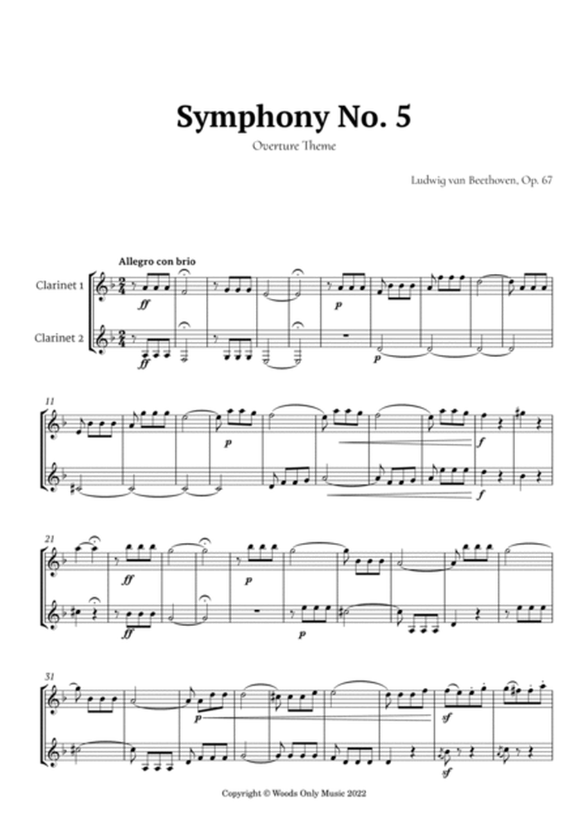 Symphony No. 5 by Beethoven for Clarinet Duet image number null