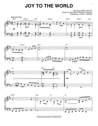 Book cover for Joy To The World [Jazz version] (arr. Brent Edstrom)
