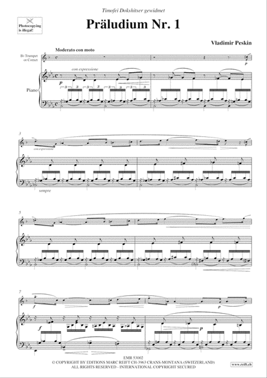 Praludium No. 1 Praludium No. 1 Cornet scores gallery preview page 3