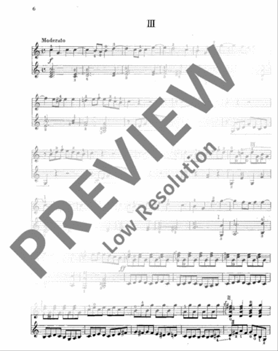 12 Duos Classical Guitar scores gallery preview page 7