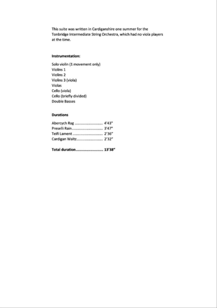 A Welsh Suite A Welsh Suite String Orchestra scores gallery preview page 2