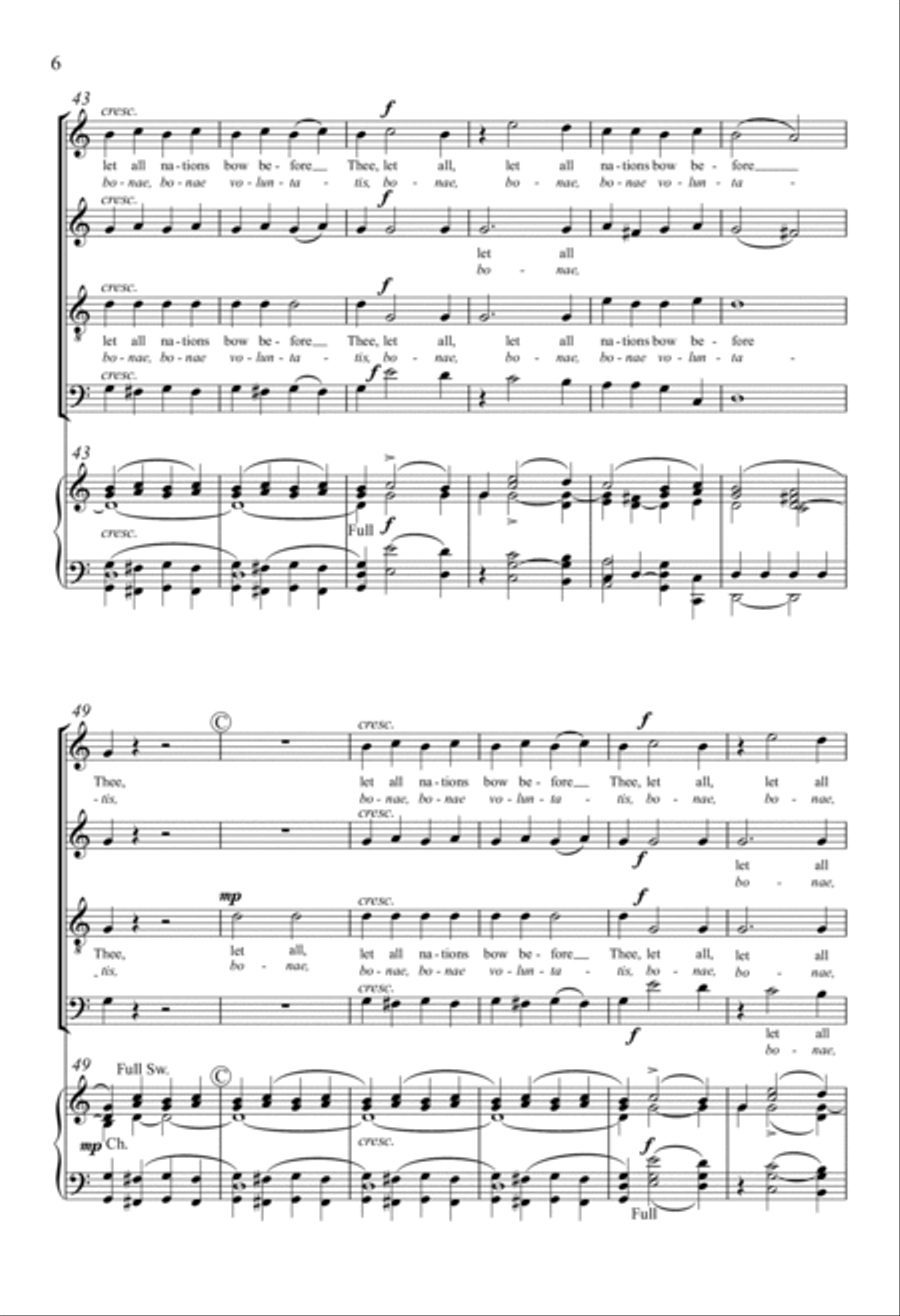 Gloria In Excelsis 4-Part scores gallery preview page 5