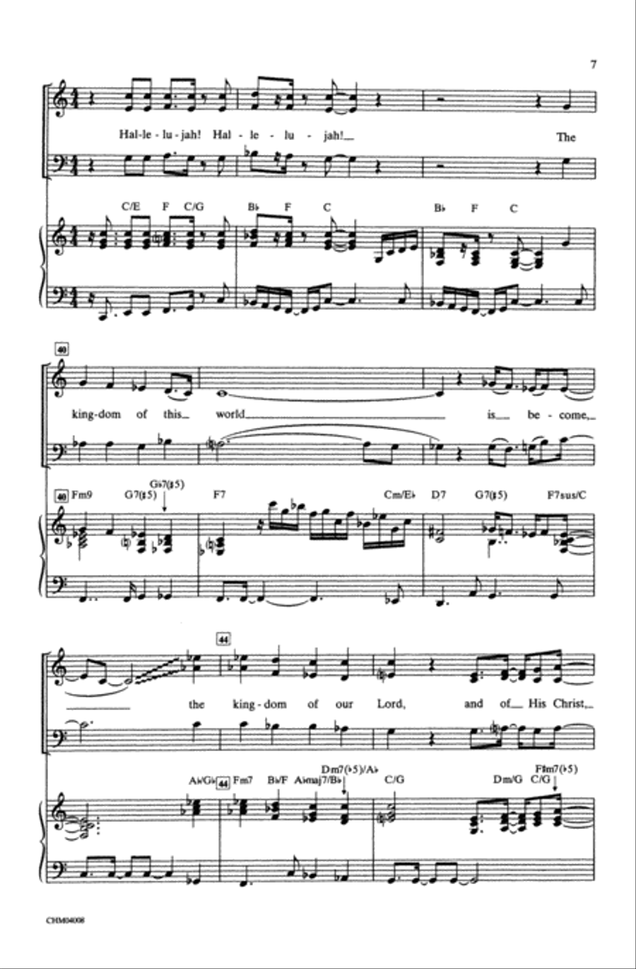 Hallelujah from Handel's Messiah: A Soulful Celebration Choir scores gallery preview page 5