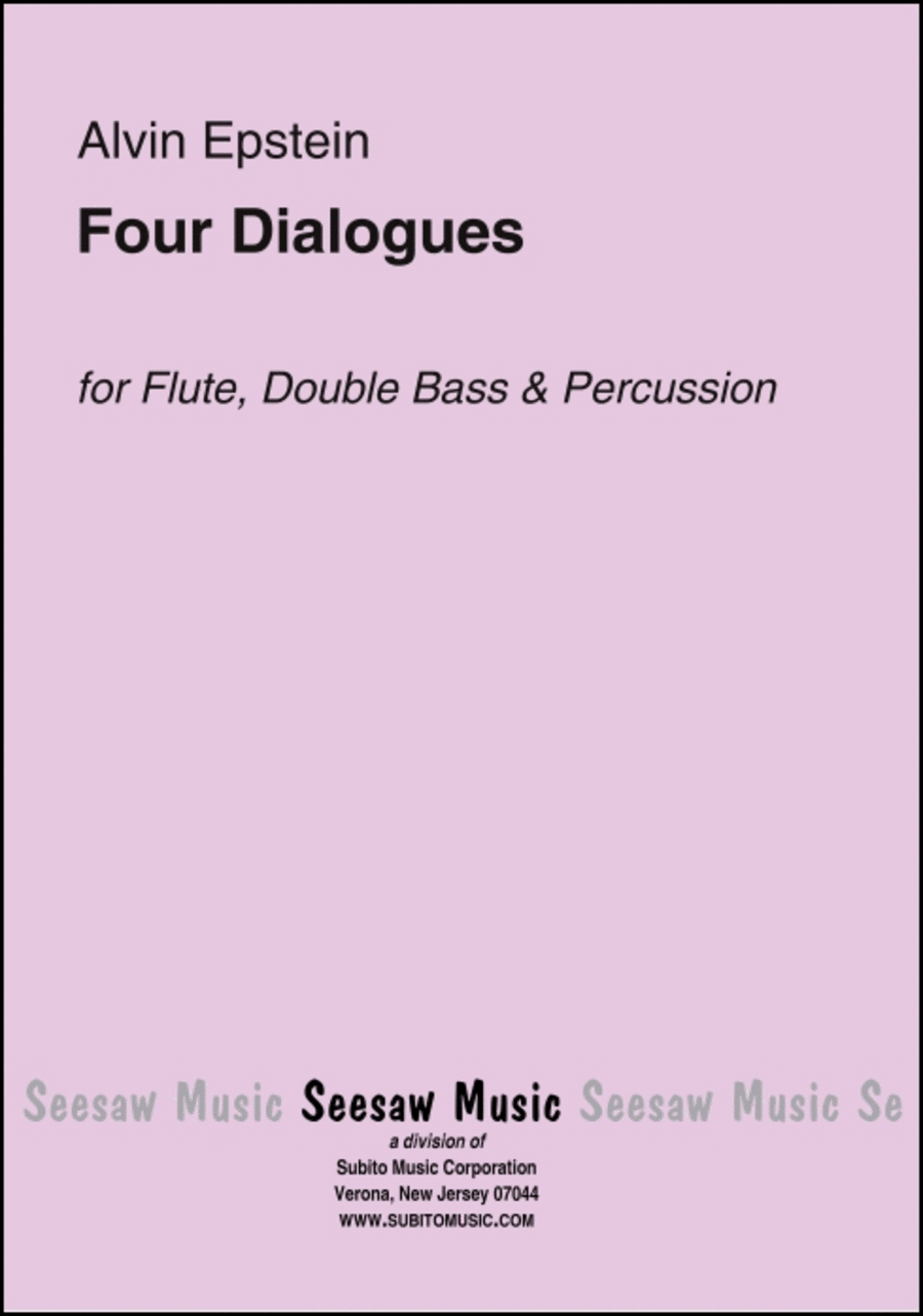 Four Dialogues Piccolo scores gallery preview page 1