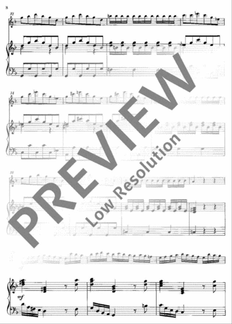 Concerto No. 2 G minor Flute scores gallery preview page 9