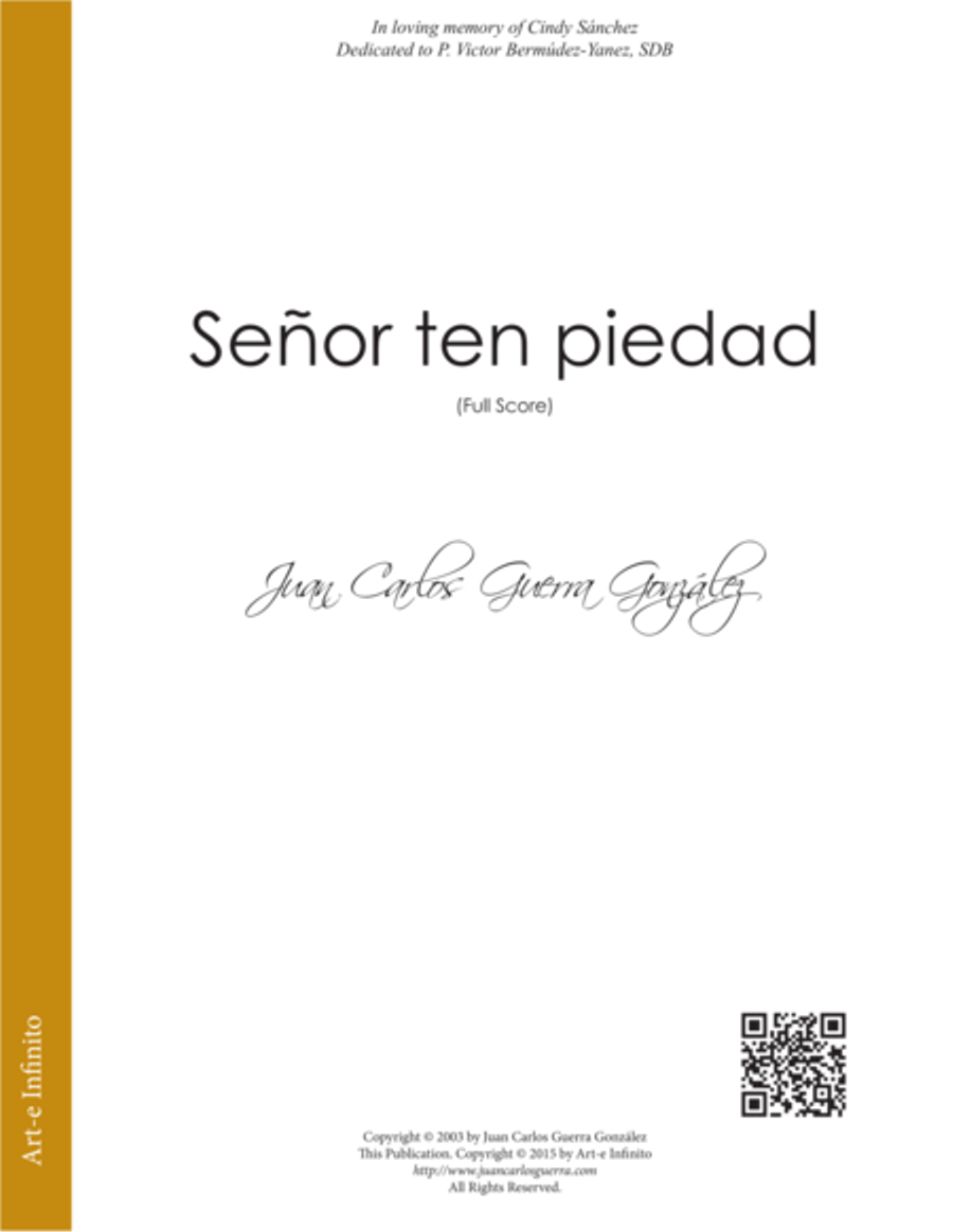 Señor ten piedad - Juan Carlos Guerra Gonzalez Choir scores gallery preview page 1